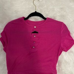 Stylish Pink Women's Top